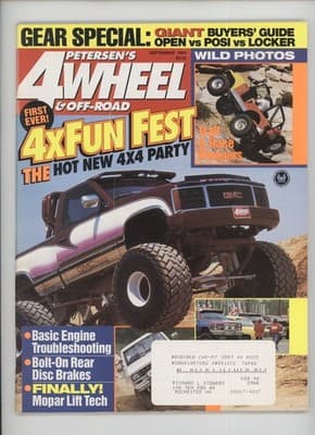 Petersen's 4-Wheel Sept 1994 4X4 Buyers Guide Lift Tech Magazine