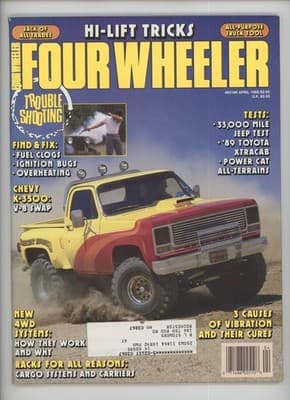 Four Wheeler April 1989 Hi-Lift Tricks Chevy K-3500 Magazine