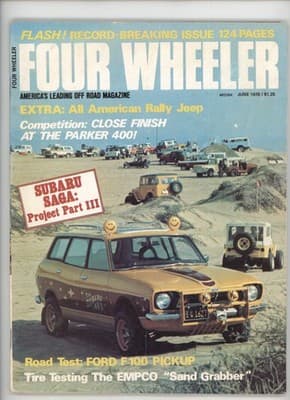 Four Wheeler June 1976 Subaru Jeep Ford F100 Off Road Magazine