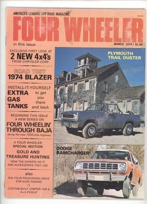 Four Wheeler March 1974 Exclusive First Look Chrysler 4x4 Magazine
