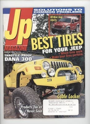 Jp Magazine March 2001 Jeep Tires Dana 300 Off-Road Magazine