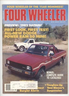 Four Wheeler January 1982 4WD of the Year Nominees Magazine
