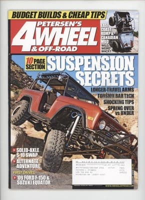 Petersen's 4 Wheel & Off-Road Jan 2009 Budget Builds F-150 Magazine