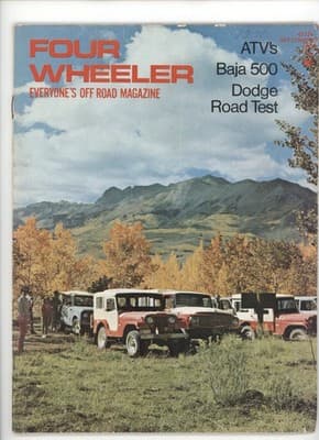 Four Wheeler September 1971 ATVs Baja 500 Dodge Magazine