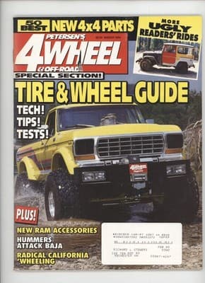 Petersen's 4-Wheel & Off-Road March 1994 Tire & Wheel Guide Magazine