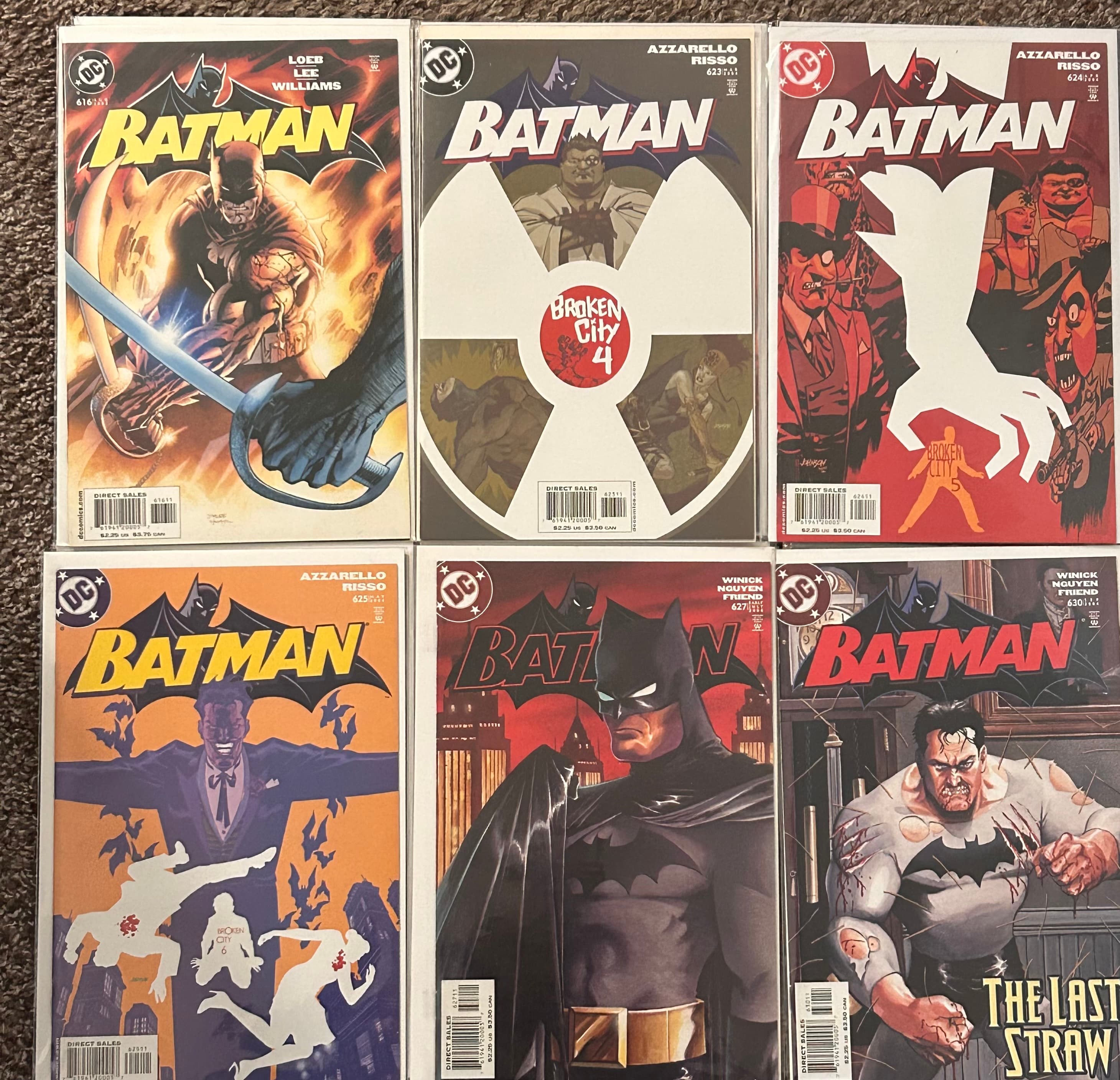 Batman Comic Book Lot - 6 Issues - Various Covers - DC Comics - Image 1