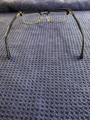 Ray-Ban RB5020 2000 Clubmaster Eyeglasses Black Silver 50-19-135 Made in Italy - Thumbnail 2