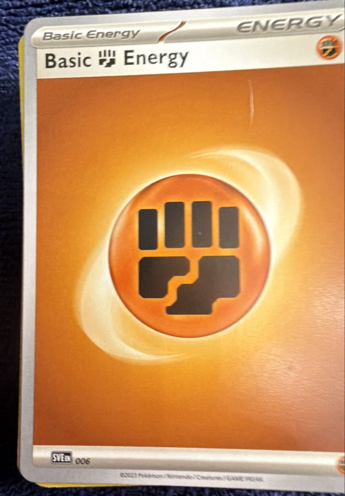 Basic Fighting Energy 006 Sve: Scarlet & Violet Energies Regular - Image 1