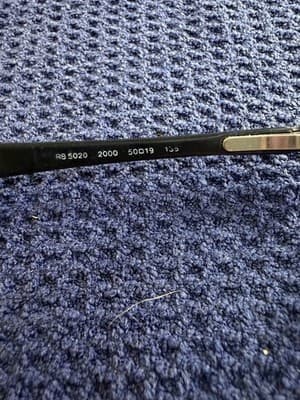 Ray-Ban RB5020 2000 Clubmaster Eyeglasses Black Silver 50-19-135 Made in Italy - Thumbnail 6