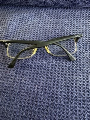 Ray-Ban RB5020 2000 Clubmaster Eyeglasses Black Silver 50-19-135 Made in Italy - Thumbnail 3