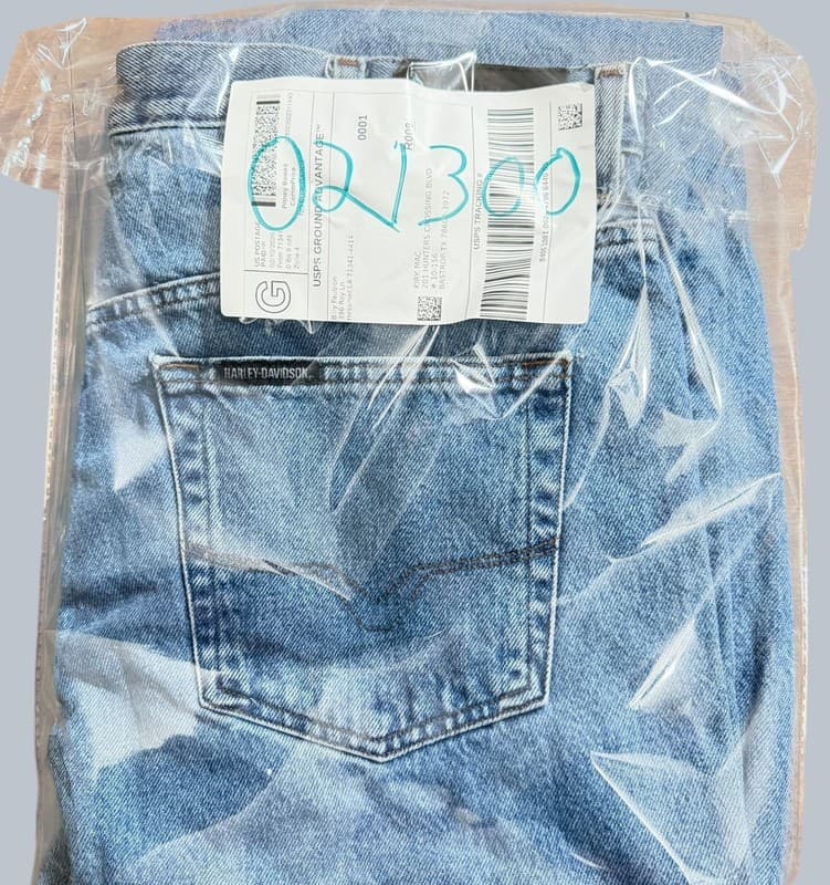 Vintage Harley Davidson Denim Jeans 38x36 Y2K - Thumbnail 14