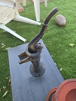 Antique Cast Iron Hand Water Pump Outdoor Well - Image 1