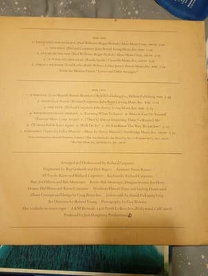 Carpenters - Self Titled - 1971 Vinyl LP Record Album - Thumbnail 2