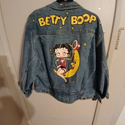 vintage betty boop denim jacket - Image 1