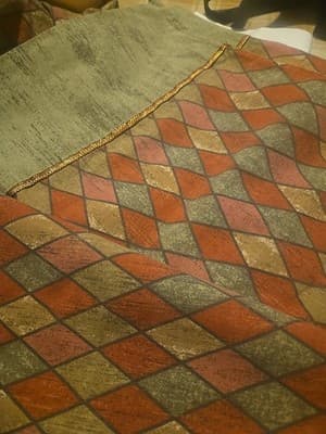 vintage martex pillowcase standard red diamonds blend y2k 90s 80s - Thumbnail 2