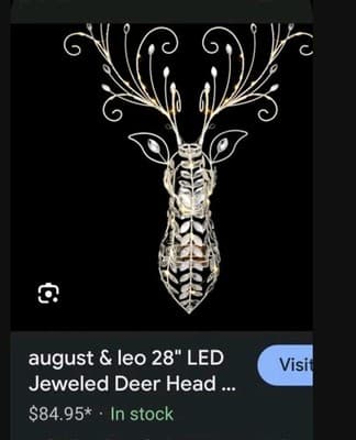 Bejeweled Deer Head - Image 1