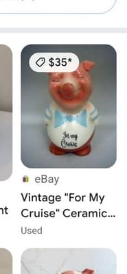 Vintage For My Cruise Piggybank - Thumbnail 2