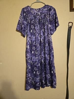 Anthony Richards Comfy MuMu Multi Purple Floral Scoop-Neck Pull Over Sz 1X - Thumbnail 2