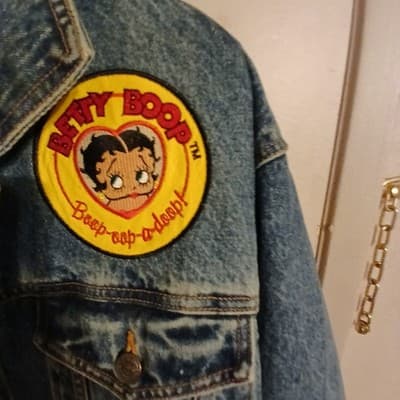 vintage betty boop denim jacket - Thumbnail 3