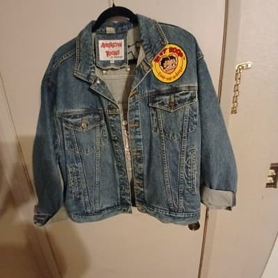 vintage betty boop denim jacket - Thumbnail 2