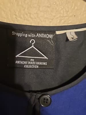 Vtg 1980 HSN Anthony Mark Hawkins/Antthony Open Front Lightweight Jacket Xl - Thumbnail 3