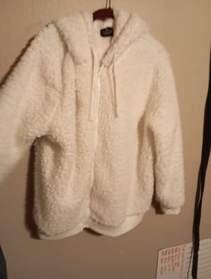 Yellowstone x BumbleBella by Jill Martin Sherpa Zip-Up Hoodie, Size Xl White - Thumbnail 4