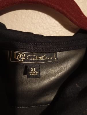 D2g Jacket Faux Leather Fleece Lined - Thumbnail 3