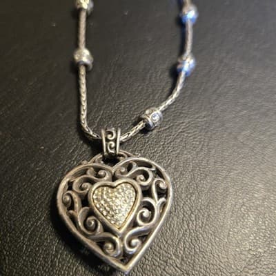 Brighton "Reno Heart" Set - Necklace & Earrings. - Thumbnail 3