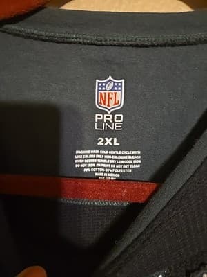 Green Bay Packers Sweater Womens Black Pro line Walffle Shirt 2xl - Thumbnail 2