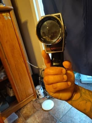 VINTAGE SEARS GAF C125 SUPER 8 MOVIE CAMERA AND LIGHT - Thumbnail 4