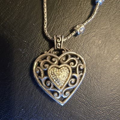 Brighton "Reno Heart" Set - Necklace & Earrings. - Image 1