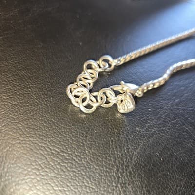 Brighton Vintage Rare Meridian Faux Pearl Silver Tone Necklace Matching Earings - Thumbnail 4