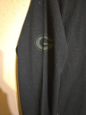 Green Bay Packers Sweater Womens Black Pro line Walffle Shirt 2xl - Thumbnail 6
