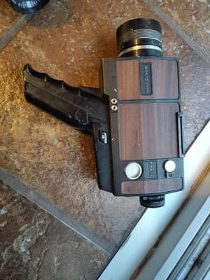 VINTAGE SEARS GAF C125 SUPER 8 MOVIE CAMERA AND LIGHT - Image 1