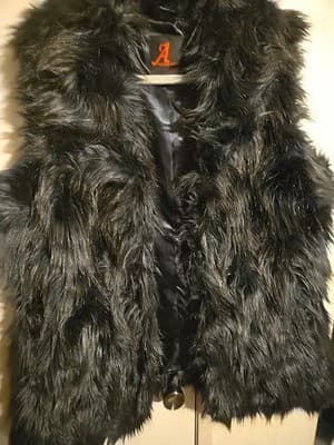 Adrienne Landau Women's Brown Faux Fur Vest Size Large NWT - Thumbnail 5
