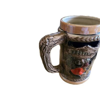VTG Virginia City Nevada Bucket Of Blood Saloon Ceramic Bar Mug - Odd, Strange - Image 1