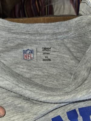 NFL LA Rams Sunday Football Women’s Short Sleeve Heather Gray T-Shirt- Large - Thumbnail 3