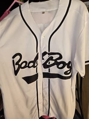 Bad Boy Biggie Smalls Jersey Mens Small Red #10 Baseball Notorious BIG Stitched - Thumbnail 3