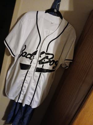 Bad Boy Biggie Smalls #10 Button Down Embroidered Baseball Jersey - Thumbnail 2