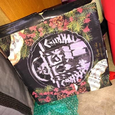 Vtg Crystal Clear Christmas Carolers 14” Round Platter NOS Japan W/ Original Box - Image 1