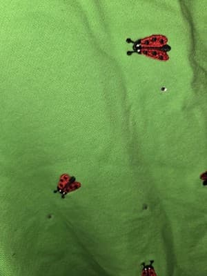 Quacker Factory Ladybug Sweatshirt Rhinestone Womens Size 2XL Lime Green Cotton - Thumbnail 3