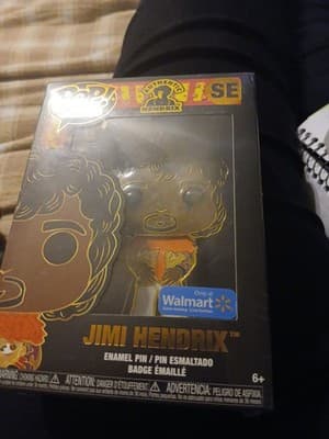 2022 Funko Pop Enamel Pin Jimi Hendrix Walmart Exclusive SE - Thumbnail 2