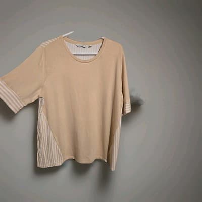 Sports Savvy Mixed Media T-ShirtStripe Combo Size XL - Thumbnail 3