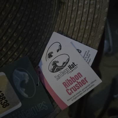 NWT Women's San Diego Sun Packable Hat UPF 50+ Tan Khaki One Size Cruise Beach - Thumbnail 3