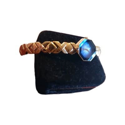 Gold Ladies Seiko Lassale watch Diamond Irridescent dial facet crystal 4n00-6639 - Thumbnail 3