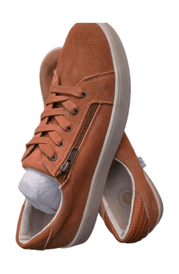 Taos Z Soul Women's Shoes Golden Tan Suede Lace Up Side Zip - Image 1