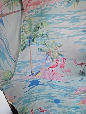 KYKU Funky Hawaiian Shirt for Men Palm Trees., Fla.ingos, 4XL NWT - Thumbnail 5