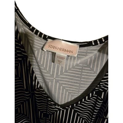 Stan Herman Women's Pullover Silky Jersey Maxi Gown Black Size Large - Thumbnail 4