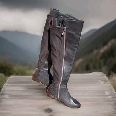 New Michael Kors Bromley Flat Knee High Boot Women’s Black 5m - Image 1