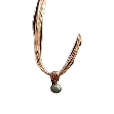 Carolyn Pollack 925 Reversible Turquoise Pendant Bear + Liquid Silver Necklace - Thumbnail 3